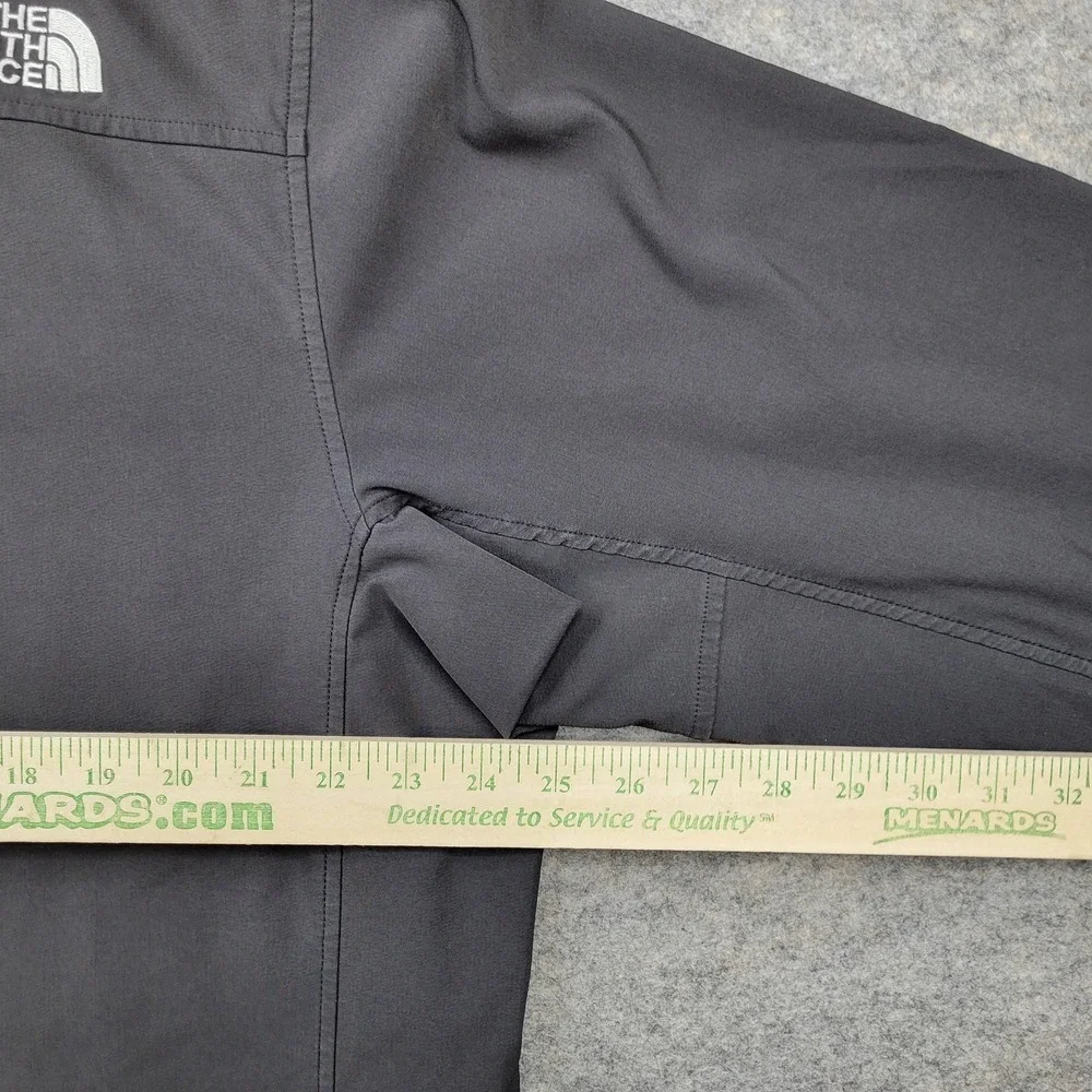 North Face Jacket Mens XL‎ Gray TNF Apex 1/4 Zip Softshell Windbreaker Pullover